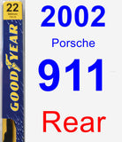 Rear Wiper Blade for 2002 Porsche 911 - Premium