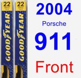 Front Wiper Blade Pack for 2004 Porsche 911 - Premium