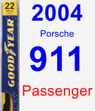 Passenger Wiper Blade for 2004 Porsche 911 - Premium