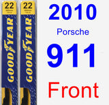 Front Wiper Blade Pack for 2010 Porsche 911 - Premium