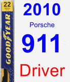 Driver Wiper Blade for 2010 Porsche 911 - Premium