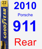 Rear Wiper Blade for 2010 Porsche 911 - Premium