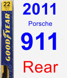 Rear Wiper Blade for 2011 Porsche 911 - Premium