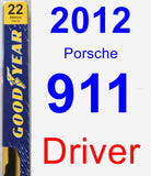Driver Wiper Blade for 2012 Porsche 911 - Premium