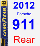 Rear Wiper Blade for 2012 Porsche 911 - Premium