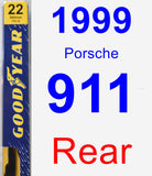 Rear Wiper Blade for 1999 Porsche 911 - Premium