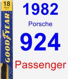 Passenger Wiper Blade for 1982 Porsche 924 - Premium