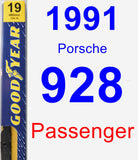 Passenger Wiper Blade for 1991 Porsche 928 - Premium