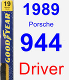 Driver Wiper Blade for 1989 Porsche 944 - Premium