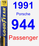 Passenger Wiper Blade for 1991 Porsche 944 - Premium