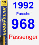 Passenger Wiper Blade for 1992 Porsche 968 - Premium