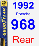 Rear Wiper Blade for 1992 Porsche 968 - Premium