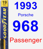 Passenger Wiper Blade for 1993 Porsche 968 - Premium