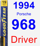 Driver Wiper Blade for 1994 Porsche 968 - Premium