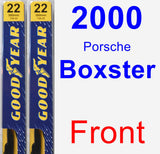 Front Wiper Blade Pack for 2000 Porsche Boxster - Premium