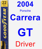 Driver Wiper Blade for 2004 Porsche Carrera GT - Premium