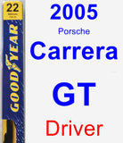 Driver Wiper Blade for 2005 Porsche Carrera GT - Premium