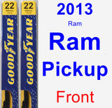 Front Wiper Blade Pack for 2013 Ram Ram Pickup - Premium