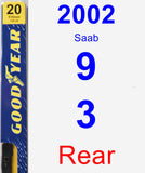 Rear Wiper Blade for 2002 Saab 9-3 - Premium
