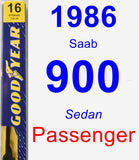 Passenger Wiper Blade for 1986 Saab 900 - Premium