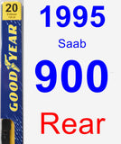 Rear Wiper Blade for 1995 Saab 900 - Premium