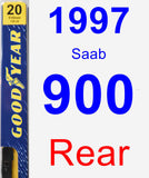 Rear Wiper Blade for 1997 Saab 900 - Premium