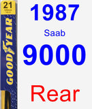 Rear Wiper Blade for 1987 Saab 9000 - Premium