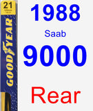 Rear Wiper Blade for 1988 Saab 9000 - Premium