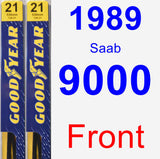 Front Wiper Blade Pack for 1989 Saab 9000 - Premium