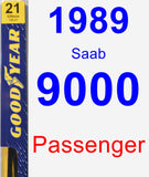 Passenger Wiper Blade for 1989 Saab 9000 - Premium