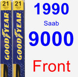 Front Wiper Blade Pack for 1990 Saab 9000 - Premium