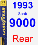 Rear Wiper Blade for 1993 Saab 9000 - Premium