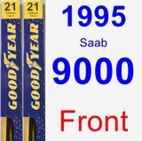 Front Wiper Blade Pack for 1995 Saab 9000 - Premium