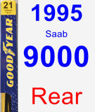 Rear Wiper Blade for 1995 Saab 9000 - Premium