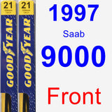 Front Wiper Blade Pack for 1997 Saab 9000 - Premium