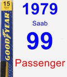 Passenger Wiper Blade for 1979 Saab 99 - Premium