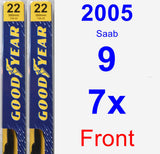 Front Wiper Blade Pack for 2005 Saab 9-7x - Premium