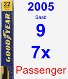 Passenger Wiper Blade for 2005 Saab 9-7x - Premium