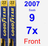 Front Wiper Blade Pack for 2007 Saab 9-7x - Premium