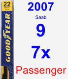 Passenger Wiper Blade for 2007 Saab 9-7x - Premium