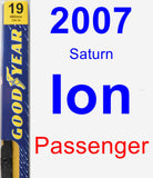 Passenger Wiper Blade for 2007 Saturn Ion - Premium