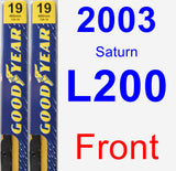 Front Wiper Blade Pack for 2003 Saturn L200 - Premium