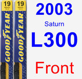 Front Wiper Blade Pack for 2003 Saturn L300 - Premium