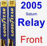 Front Wiper Blade Pack for 2005 Saturn Relay - Premium