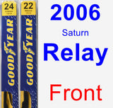 Front Wiper Blade Pack for 2006 Saturn Relay - Premium