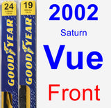 Front Wiper Blade Pack for 2002 Saturn Vue - Premium