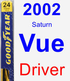 Driver Wiper Blade for 2002 Saturn Vue - Premium