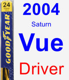 Driver Wiper Blade for 2004 Saturn Vue - Premium