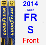 Front Wiper Blade Pack for 2014 Scion FR-S - Premium