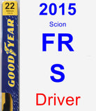 Driver Wiper Blade for 2015 Scion FR-S - Premium